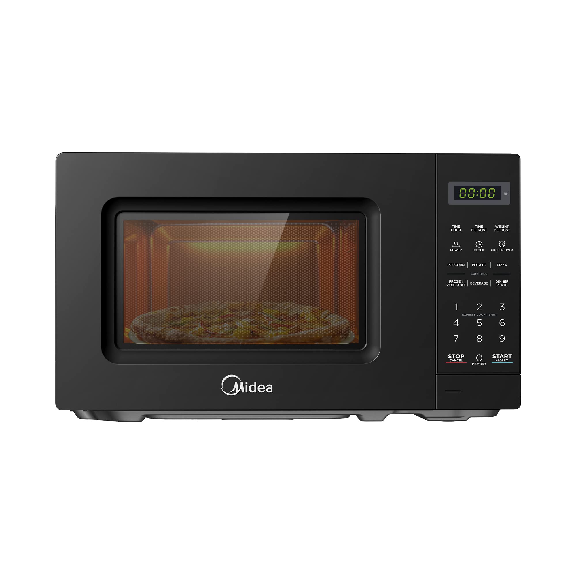 Midea 20L Solo Microwave Oven with Digital Touch Control, 700W, Child Lock, Memory Function, Defrost-by-weight-or-time, Fast Reheat, Push Button Door Opening, Best for Home & Office, Black, EM721BK Midea 20L Solo Microwave Oven with Digital Touch Control, 700W, Child Lock, Memory Function, Defrost-by-weight-or-time, Fast Reheat, Push Button Door Opening, Best for Home & Office, Black, EM721BK